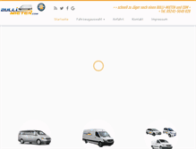 Tablet Screenshot of bulli-mieten.com